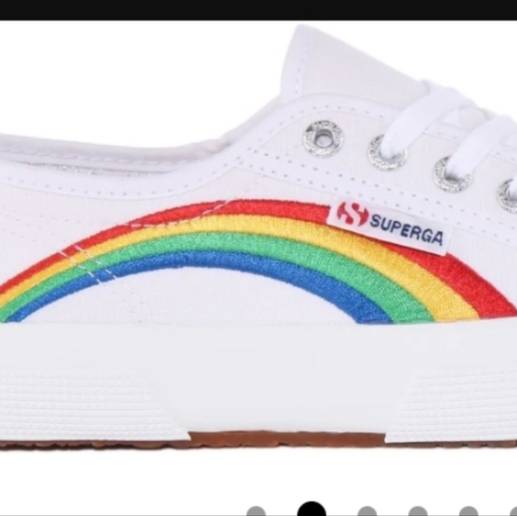SUPERGA Embroidered Rainbow Sneakers - Picture 3 of 13
